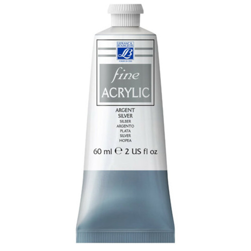 L&B АКРИЛНА БОЯ FINE 60 МЛ - SILVER 710