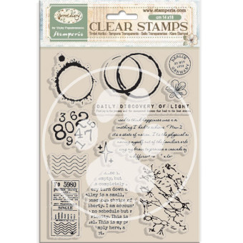 STAMPERIA SECRET DIARY CLEAR STAMPS 14/18CM WTK237