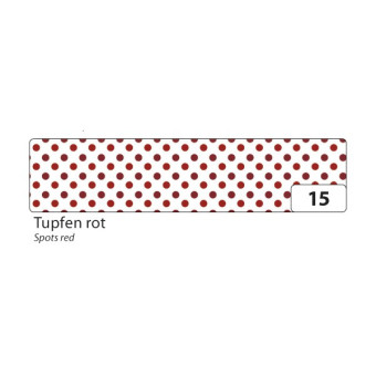FOLIA WASHI TAPE - ЛЕПЕНКА ЗА ДЕКОРАЦИЯ - ЧЕРВЕНИ ТОЧКИ