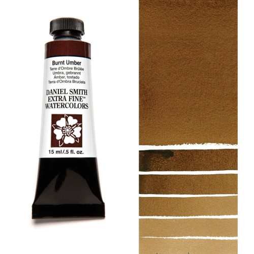 DANIEL SMITH WATERCOLOUR PAINT 15ML - BURNT UMBER 284600011