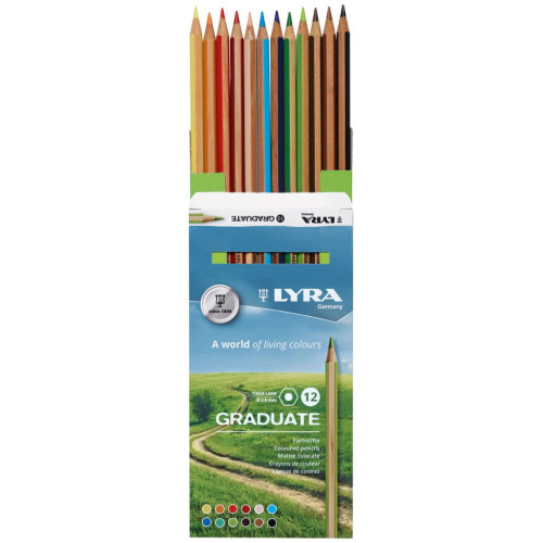 LYRA GRADUATE COLORED PENCILS SET 12 PCS.