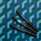 W&N PROMARKER SET 3 COLORS BLUE TONES