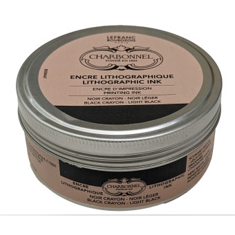 CHARBONNEL LITHOGRAPHIC INK BLACK PASTEL (LIGHT BLACK) 200 ML.