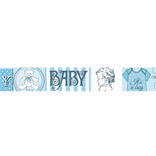 STAMPERIA DECO TAPE 2 X 10 M - BABY BLUE SBA221