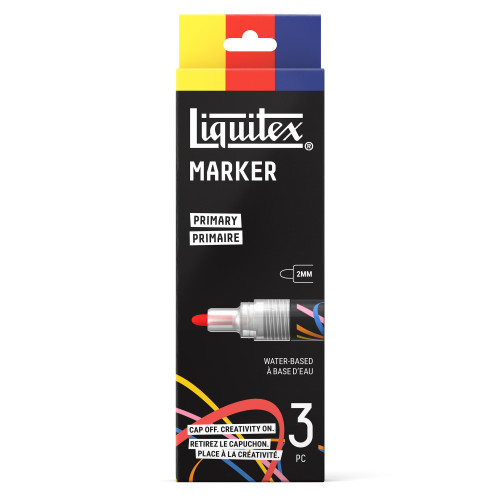 LIQUITEX АКРИЛНИ МАРКЕРИ КОМПЛЕКТ 3X2MM - PRIMARY