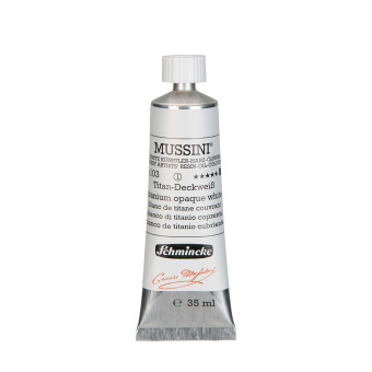 SCHMINCKE OIL PAINT 35 ML MUSSINI TITANIUM OPAQUE WHITE