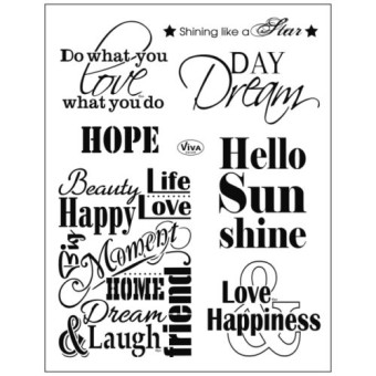 VIVA DECOR СИЛИКОНОВИ ПЕЧАТИ - QUOTES I