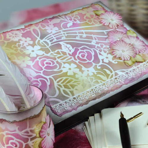 VIVA DECOR УНИВЕРСАЛЕН ШАБЛОН 30,5 Х 30,5 СМ - FLOWERS+MUSIC