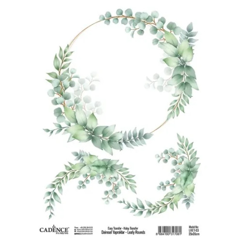 CADENCE TRANSFER DECORATION 25X35CM - LRET-03