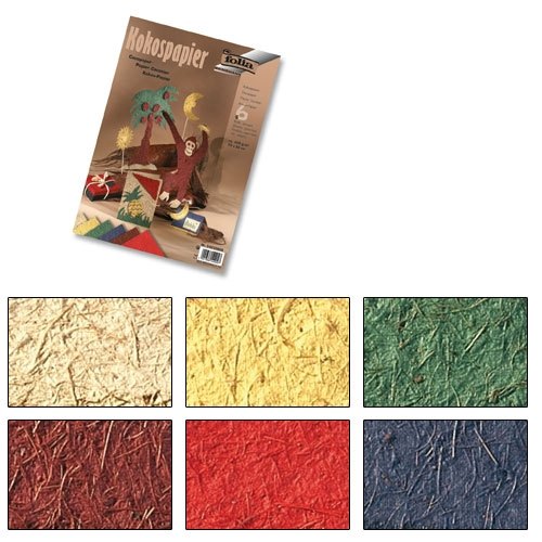 FOLIA КОКОСОВ КАРТОН 23/33 СМ 250 ГР 6 ЛИСТА
