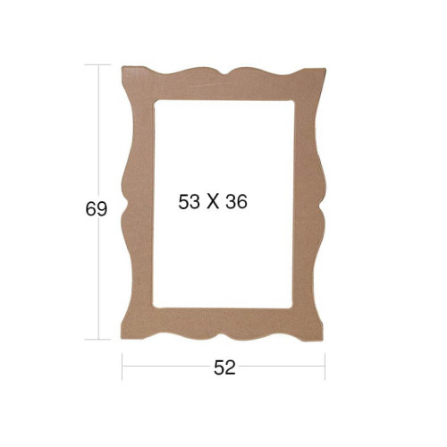 NEWART MDF FRAME 69/52CM FOR PHOTO/MIRROR 53/36CM - AY 156