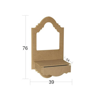NEWART MDF VANITY FOR MIRROR 39/24/76CM - AY 161