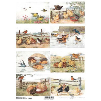 ITD COLLECTION DECOUPAGE RICE PAPER A4 - R1071