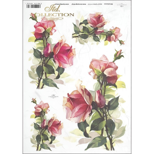 ITD COLLECTION DECOUPAGE RICE PAPER A4 - R0392