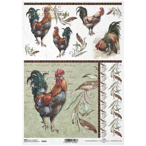 ITD COLLECTION DECOUPAGE RICE PAPER A4 - R1092