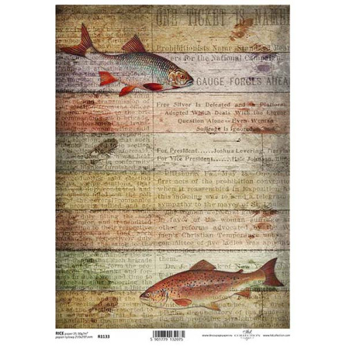 ITD COLLECTION DECOUPAGE RICE PAPER A4 - R1133