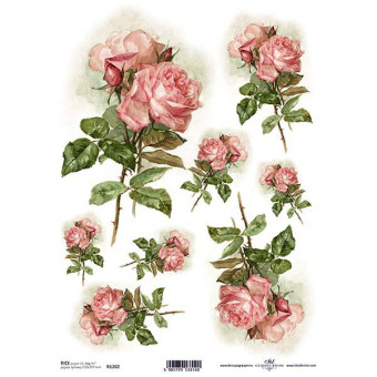 ITD COLLECTION DECOUPAGE RICE PAPER A4 - R1202