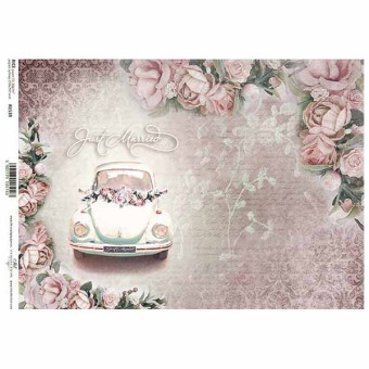 ITD COLLECTION DECOUPAGE RICE PAPER A4 - R1539