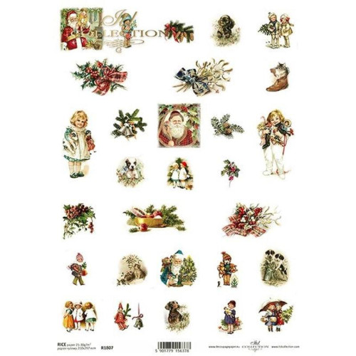 ITD COLLECTION DECOUPAGE RICE PAPER A4 - R1807