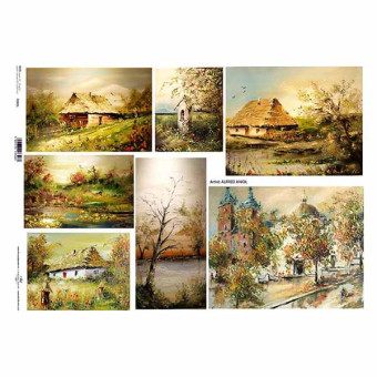 ITD COLLECTION DECOUPAGE RICE PAPER A3 - R0080L
