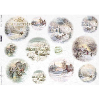 ITD COLLECTION DECOUPAGE RICE PAPER A3 - R0139L