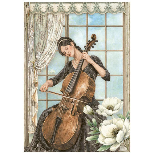 STAMPERIA SYMPHONY DECOUPAGE PAPER 8PCS A6 DFSA6X07