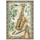 STAMPERIA SYMPHONY DECOUPAGE PAPER 8PCS A6 DFSA6X07