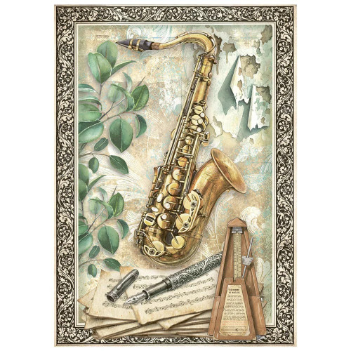 STAMPERIA SYMPHONY DECOUPAGE PAPER 8PCS A6 DFSA6X07