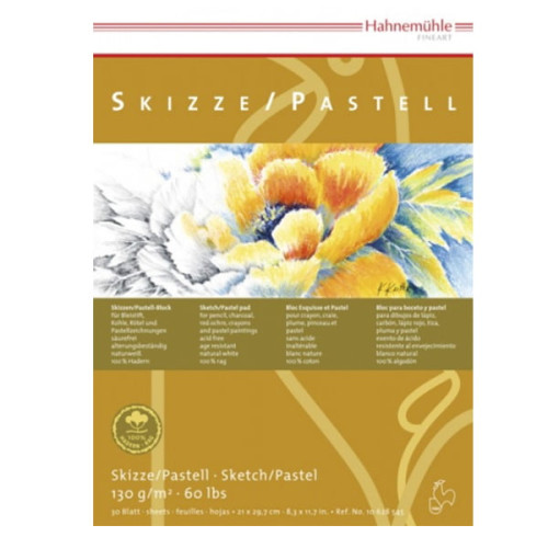 HAHNEMUHLE СКИЦНИК SKIZZE/PASTELL 130 ГР. 21/29.7 СМ 30 Л