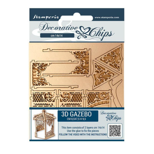 STAMPERIA ELEMENTS FROM CARDSTOCK 14/14CM SCB63