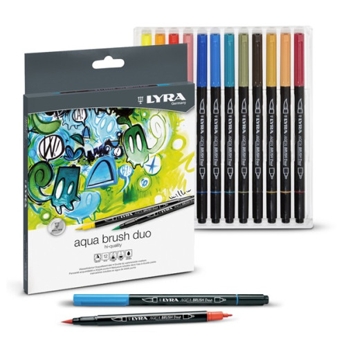 LYRA AQUA BRUSH DUO SET 24 COLORS, 6521240