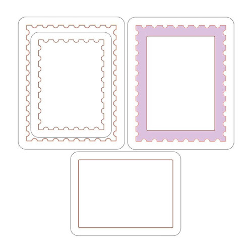 SIZZIX FRAMELITS ЩАНЦИ ЗА ИЗРЯЗВАНЕ - POSTAGE STAMPS