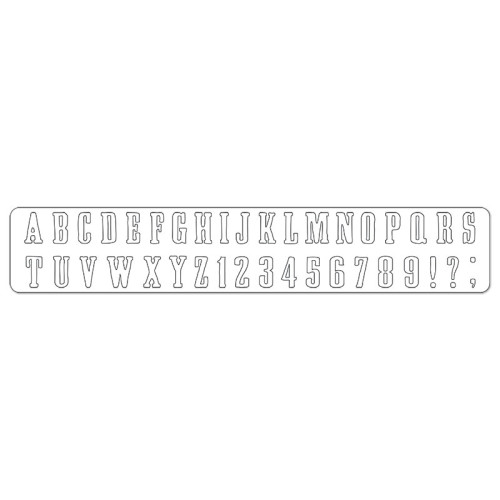 SIZZIX SIZZLITS DIE CUTTING DIES - WANTED ALPHABET