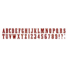 SIZZIX SIZZLITS DIE CUTTING DIES - WANTED ALPHABET