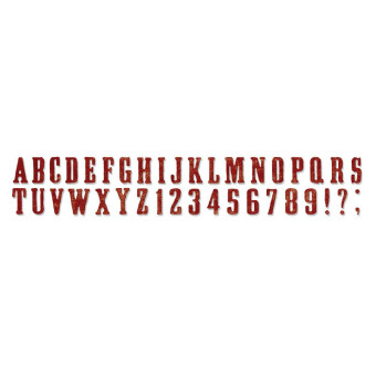SIZZIX SIZZLITS DIE CUTTING DIES - WANTED ALPHABET