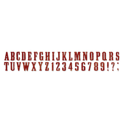 SIZZIX SIZZLITS DIE CUTTING DIES - WANTED ALPHABET