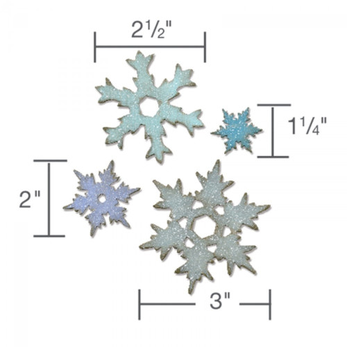 SIZZIX BIGZ ЩАНЦИ ЗА ИЗРЯЗВАНЕ - STACKED SNOWFLAKES