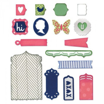 SIZZIX THINLITS DIES FOR CUTTING - FANCY BASE