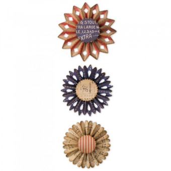 SIZZIX THINLITS ЩАНЦИ ЗА ИЗРЯЗВАНЕ - ROSETTE SET