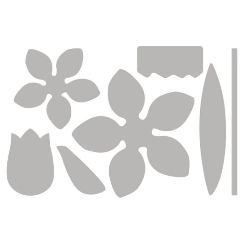 SIZZIX BIGZ L ЩАНЦИ ЗА ИЗРЯЗВАНЕ - SPRING FLOWERS