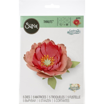 SIZZIX THINLITS ЩАНЦИ ЗА ИЗРЯЗВАНЕ - PEONY