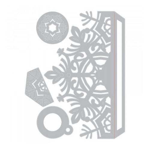 SIZZIX THINLITS DIES FOR CUTTING - CARD, SNOWFLAKE