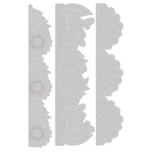 SIZZIX THINLITS DIES - BOLD FLORAL EDGES