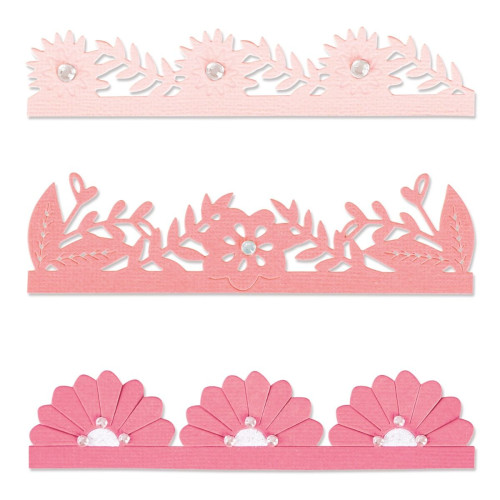 SIZZIX THINLITS DIES - BOLD FLORAL EDGES