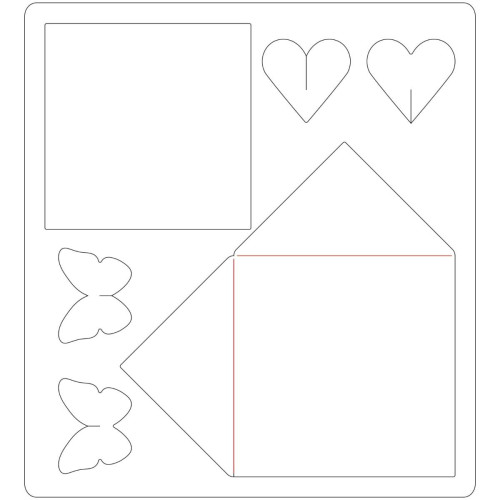 SIZZIX BIGZ ЩАНЦИ ЗА ИЗРЯЗВАНЕ - MINI CARD & ENVELOPE SET
