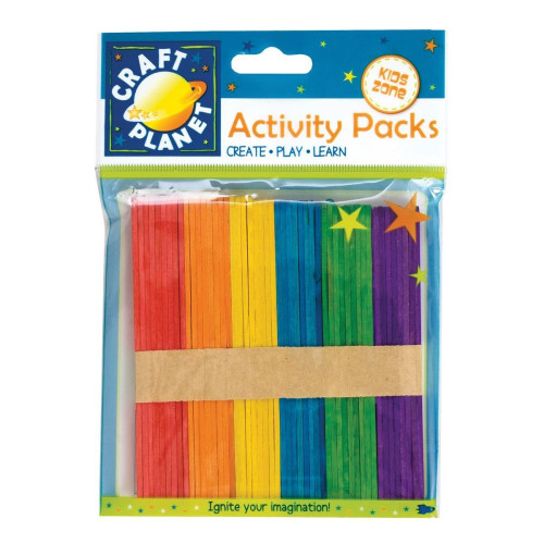 DOCRAFTS COLORFUL ICE CREAM STICKS 11CM. 50PCS. - 6671111