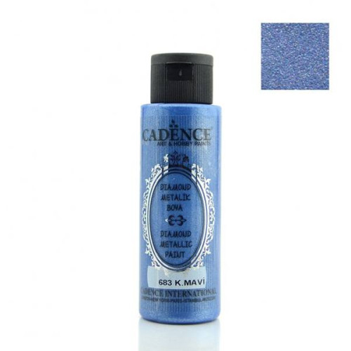 CADENCE АКРИЛНА БОЯ DIAMOND METALLIC 70 МЛ - DARK BLUE 683