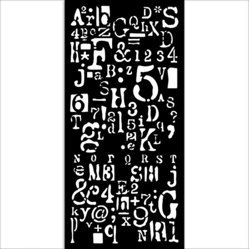 STAMPERIA MEDIA STENCIL - STENCIL 12 X 25 CM - KSTDL69