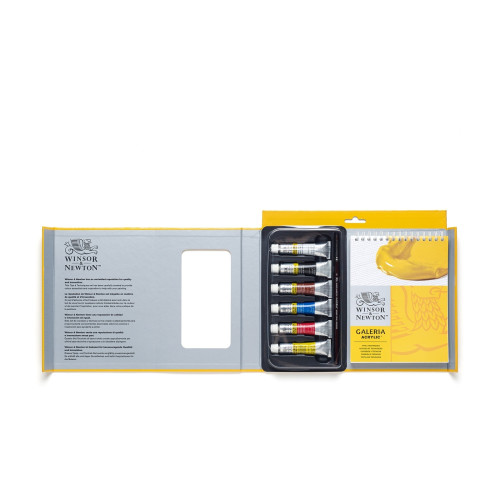 W&N ACRYLIC PAINT GALERIA 6 COLORS X 12 ML