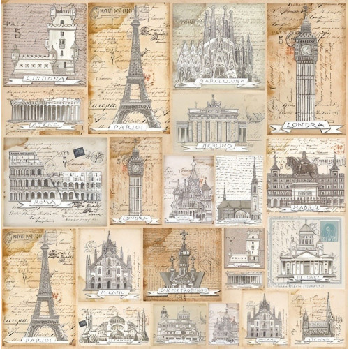 STAMPERIA DECOUPAGE RICE PAPER 50/50 - DFT222
